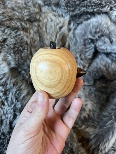 Wooden apple art - apple,