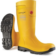Dunlop Purofort C462241 Full Safety Yellow  Wellington Boots