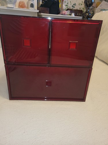 Red ikea kallax double - red,