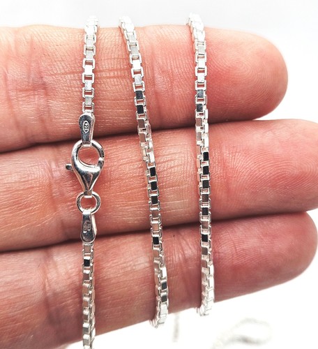 Silver chain necklace - silver,
