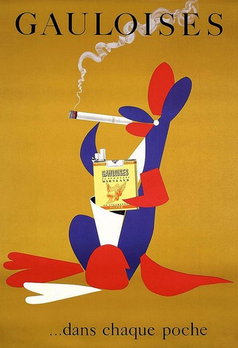 Art gauloises cigarette - ad,