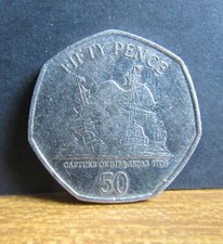 2009 Gibraltar 50p Fifty Pence
