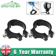 Motorcycle Tube Bar Bumper Headlight Mount Bracket Clamp Fog Spot Light Holder