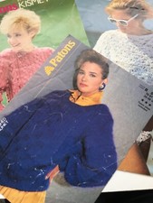 Vintage Knitting Patterns from the 80s and 90s. Sold individually take your pick