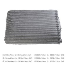 Large Grey Faux Fur Throw Sofa Bed Soft Warm Fleece Blanket For Sofa Bed UK