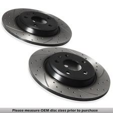 REAR DRILLED GROOVED 300MM