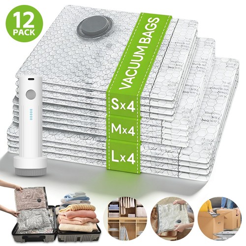 12x vacuum storage bags - 12x,