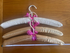 Pack of Three (3) Silky Satin Padded Coat Hangers, Bridal/Wedding Dress, Gown
