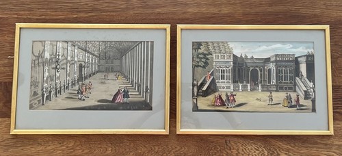 Pair antique engravings robert - antique,