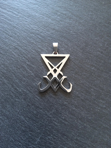 Large stainless steel - sigil, of