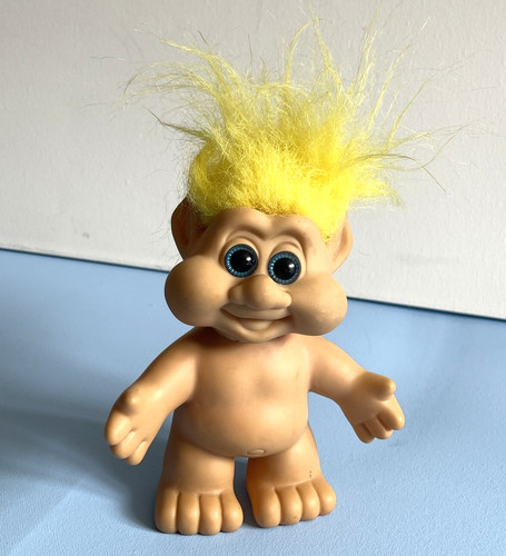 Troll doll yellow straight - doll,