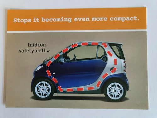 Memorabilia smart car - smart, postcard