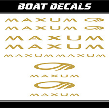 Maxum decal set boat sticker