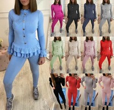 Womens Gold Button Loungewear