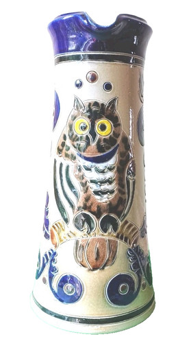 Vintage pottery owl jug - pottery,