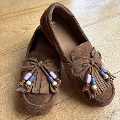 Zara brown suede - zara, loafer