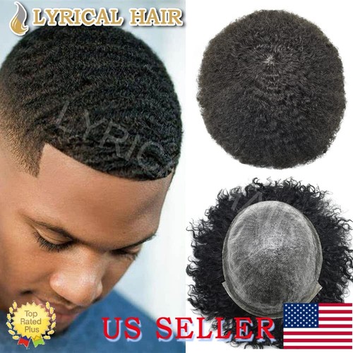 Afro curly toupee for black - afro,