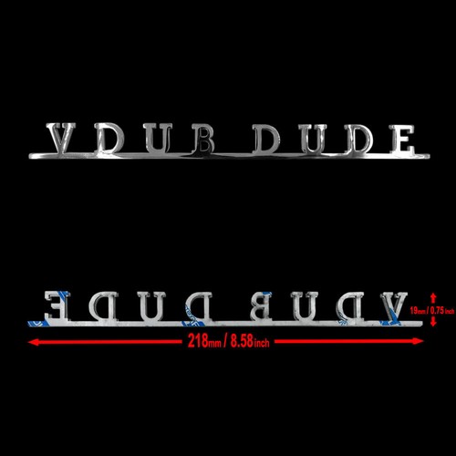 Vdub dude stainless - "vdub, decklid