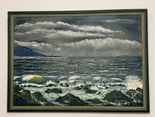 Original marine seascape oil - original,