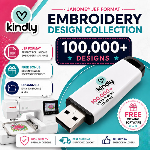Huge janome embroidery - janome, usb