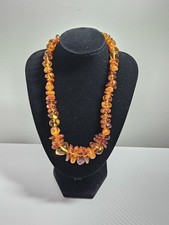 Vintage Natural Baltic Amber Bead Necklace