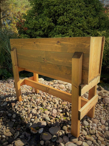 Grand wooden garden trough - wooden,