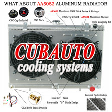 Fit Nissan Skyline R32 GTST 2.0L/R32 GTR RB26DETT 3Row Radiator Shroud Fan Relay