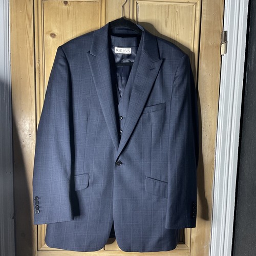Mens reiss navy suit - navy,