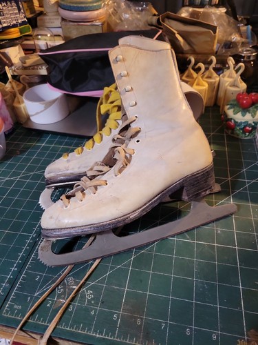 Vintage ice skates - vintage,