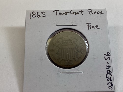 1865 two cent piece - in, very