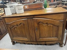 French Solid Walnut Sideboard / Dresser Cupboard Antique 19th Century