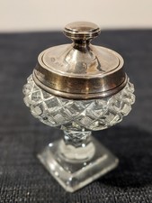 Antique cut cut crystal jar
