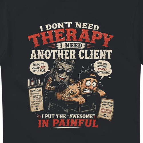Funny tattoo artist - artist, shirt