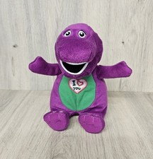 BARNEY THE PURPLE DINOSAUR SINGING I LOVE YOU 9’’ SOFT TOY PLUSH 2007