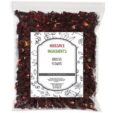 Hibiscus Flowers Dried 100% Herbal Tea Loose Leaf Premium Quality!