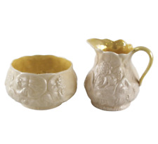 Belleek Cream Jug and Sugar