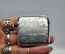Sterling Silver Vesta Case