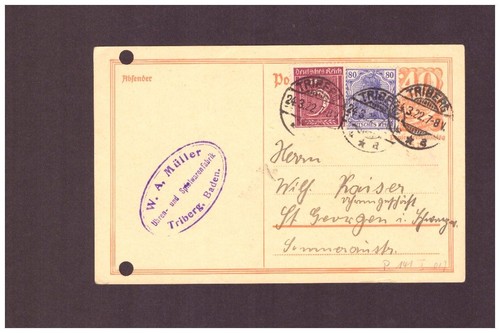 Infla postal stationery 141 - infla, p