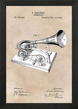 patent art Berliner Gramophone