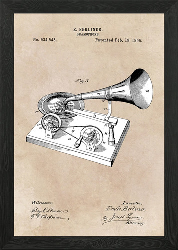 Patent art berliner gramophone - patent,