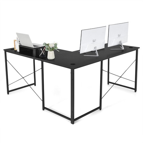 Shaped corner computer - l-shaped, desk