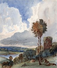 TREES & LAKE LANDSCAPE Small