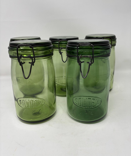 Vintage french storage jar - french,