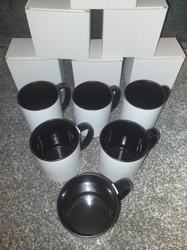 Black sublimation 11oz - sublimation, mugs
