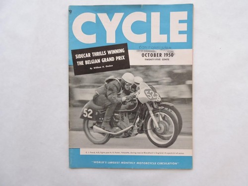 Cycle magazine october 1950 - cycle,