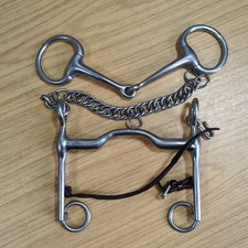 Coronet Double Bridle Bits, Weymouth 5 1/2" & Bradoon 5 3/4" *Free Postage*
