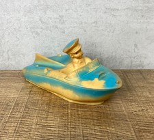 Vintage Combex 1950s Speedboat Floater Bath Toy Rubber Vinyl Figure Rare