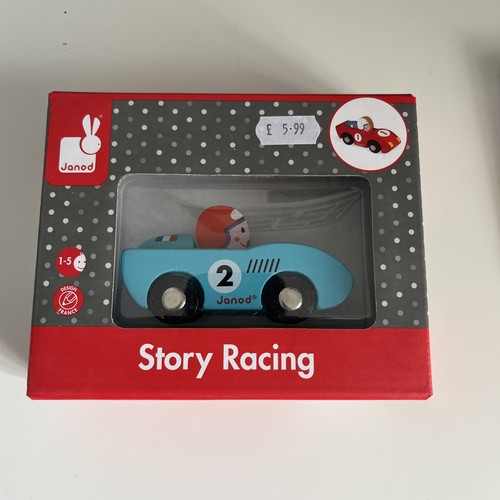Janod wooden story racing car - janod,