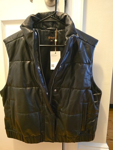 Leather vest quince size - vest,
