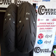 Bridgestone Hypersport  200/55/17 &120/70/17 Motorcycle Tyres Partworn F10